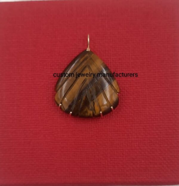 Gemstone  Beach Sea Shell Pendant, - Image 2