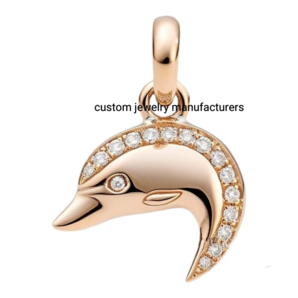 925 Silver  Dolphin Fish Pendant